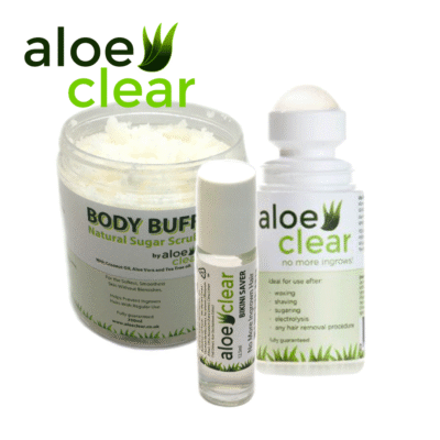 Aloe clear kit ingegroeide haren lotion after hair removal set